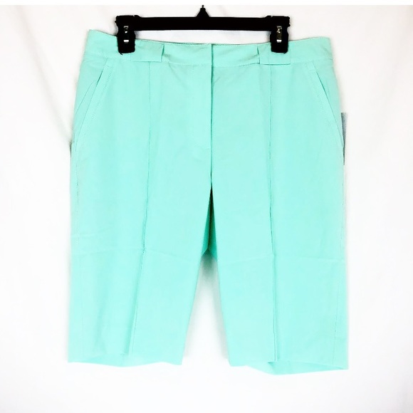 Cutter & Buck Pants - Cutter Buck Womens 10 Dry-Tec Golf Shorts Mint Green Stretch Pockets Athleisure